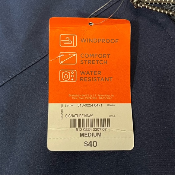 St. John’s Bay Comfort Stretch Windproof Water Resistant Vest Jacket Medium - Picture 10 of 10